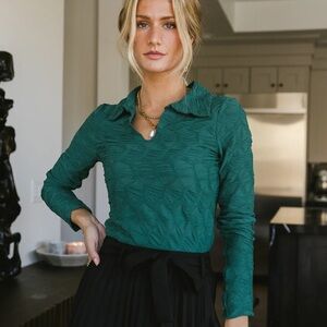 NWT Bohme Darra Textured Top